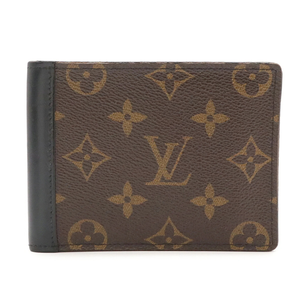 LOUIS VUITTON Louis Vuitton Monogram Macassar Portefeuille Mindoro Bi-fold Wa...